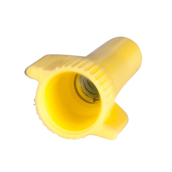 WingGard Wire Connector, 22 To 10 AWG Wire, Steel Contact, Thermoplastic Housing Material, Yellow